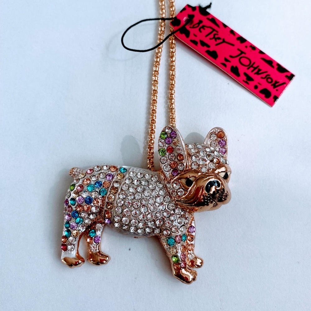 Betsey Johnson Bulldog Necklace